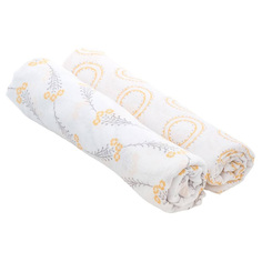 Пеленки детские Bebe au Lait Wildflower and Halo Муслиновые 2 шт.