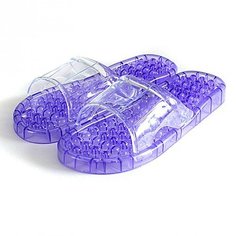 Массажер для стоп гелевый в виде тапочек фиолетовый, размер XL (41-43) Релаксы