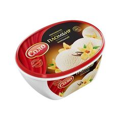 Мороженое пломбир Соло ванильный 15% бзмж 750 г Solo