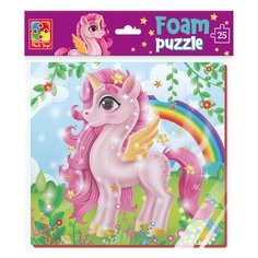 Мягкие пазлы Vladi Toys Розовый единорог 25 элементов VT1109-06
