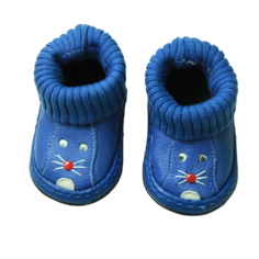 Пинетки JINN кожаные голубые р.20