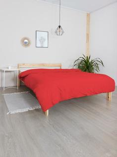 Пододеяльник на молнии трикотаж "Всё себе" Бордовый 2-спальный