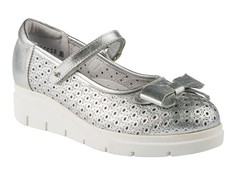 Туфли ELEGAMI школьные для девочки серебряные р.34 5-523р.322107