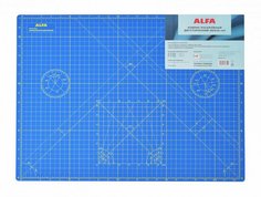 Коврик раскройный двусторонний ALFA 60*45см AF-A2Blue