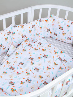 Комплект для прямоугольной,овальной и круглой кроватки Sweet Baby Дружные Индейцы, 4 пр.