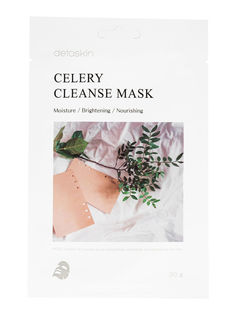 Тканевая маска detoskin CELERY CLEANSE MASK очищающая с экстрактом Сельдерея, 5шт.