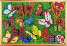 Вышивальная мозаика Панно, Бабочка, 13,5*20 см