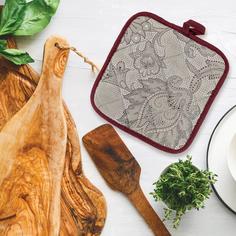 Прихватка рогожка 18х18 "Mia Cara" рис 30300-2 Ожерелье Тейковский ХБК