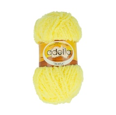Пряжа Adelia Sofia, 100% полиэстер, 10*50 г, 90 м+-6 м, №19, ярко-желтый