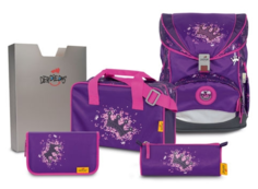 Ранец DerDieDas ErgoFlex Superlight "Фиолетовая корона" 650г, 5 предметов 8403106S