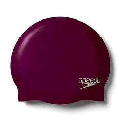 Шапочка для плавания Speedo Plain Molded Silicone Cap bordo
