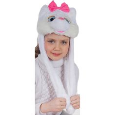 Головной убор Карнавалия шапка Кошечка белый р.