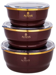 Набор мисок Agness Тюдор 950-330 Mercury