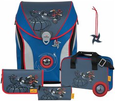 Ранец DerDieDas ErgoFlex Max "Змей и ниндзя" 950г, 5 предметов 8408118S