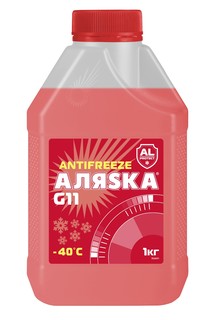 Антифриз Аляска -40 G11 красный 1кг Alyaska