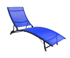 Шезлонг Giardino Club синий 176 х 54,5 х 35 см