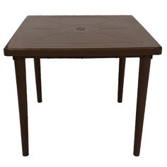 Стол Отличная цена пластиковый квадратный коричневый