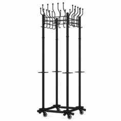 Вешалка на колесах "Гардикс-4К", металл, черная Titan