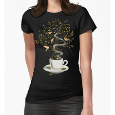 Футболка женская Dream Shirts Чашка с Мечтами черная XS