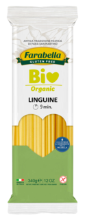 Макаронное изделие Паста Лингуине органическая "Farabella", без глютена, Италия, 340 г.