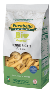 Макаронное изделие Паста Пенне органическая "Farabella", без глютена, Италия, 340 г.