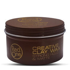 Матовая глина-воск для волос RedOne сильной фиксации Creative Clay, 100 мл