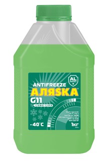 Антифриз Аляска Long Life G11 зеленый 1кг Alyaska