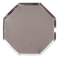 Тарелки Meri Meri Basic серебряные большие