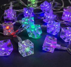 Гирлянда светодиодная Кубики 20 LED мультиколор Luazon Lighting