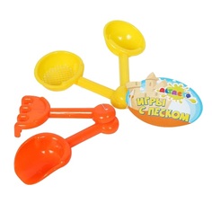 Набор Для Игр Altacto С Песком 4 В 1 Совки - 3 Шт., Грабли, 11 См