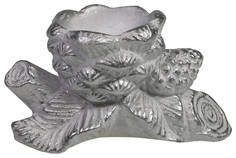 Подсвечник Ветка с шишками, серебро Ремеко