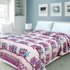 Покрывало 150*200 Happy Family велсофт Совушки