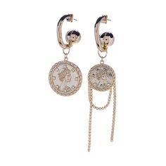 Серьги из бижутерного сплава с кристаллами Moon Paris Bohemia MB-21.07-005