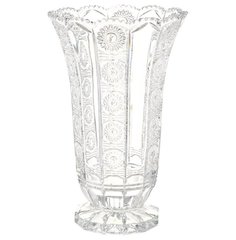 Ваза для цветов 35,5 см Crystal Bohemia "VICTORIA 500 PK" богатая шлифовка 104562