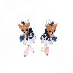 Серьги из бижутерного сплава с кристаллами Moon Paris Botanika