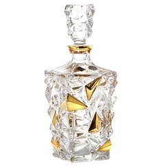Графин для виски 900 мл Bohemia Jihlava "Glacier С золотом" хрусталь Йиглава 072042