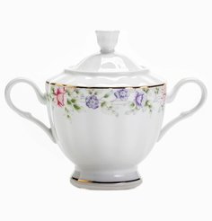 Сахарница 400 мл Porcelaine Czech Gold Hands "Луиза Сакура" 153050