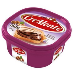 Паста молочно-ореховая CreMonte "Duo", с добавлением какао, 500 г