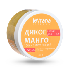 Скраб для тела тонизирующий, «Дикое манго», Levrana