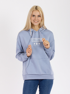 Худи женское DAIROS GD69301050 голубое S