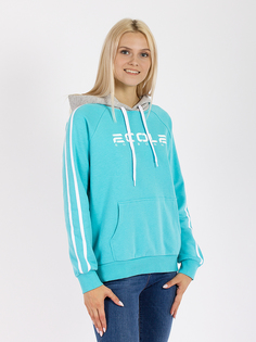 Худи женское DAIROS GD69301055 бирюзовое L