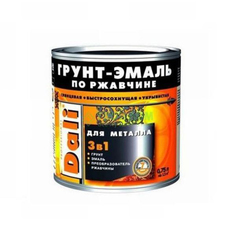 Грунт-эмаль по ржавчине Dali 3 в 1, глянцевая, 0,75 л, слоновая кость