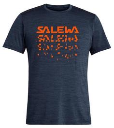 Футболка мужская Salewa 00-0000027397_3986 синяя 46 EU