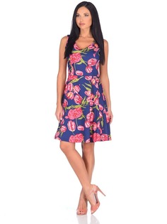 Платье женское La Fleuriss F5-5030S-50 бирюзовое M