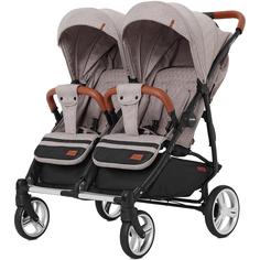 Коляска для двойни прогулочная Carrello CRL-5502 Connect Cotton Beige