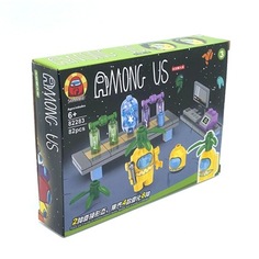 Конструктор Among us (Амонг ас) 82283, 82 детали + 1 фигурка 6+ Wellywell