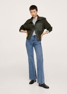 Комбинированная куртка из трикотажа - Rider Mango