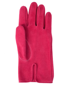 Замшевые перчатки цвета фуксии Hender Scheme