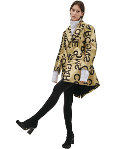 Жакет из золотистого жаккарда с логотипом Comme DES GarÇons