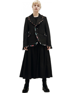 Утепленный жакет с шелковыми рюшами Comme DES GarÇons